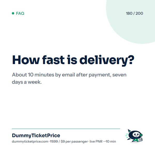 How fast is delivery? About 10 minutes by email after payment, seven days a week.