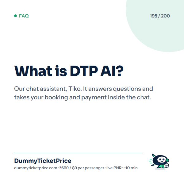 What is DTP AI? Our chat assistant, Tiko. It answers questions and takes your booking and payment inside the chat.